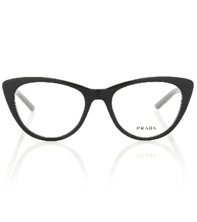 Prada Cat-eye Glasses In Black