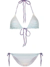 STRIPED PATTERN BIKINI SET