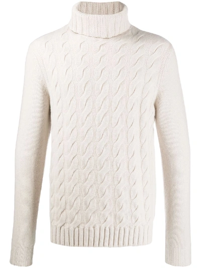 N•peal Turtle Neck Sweater In White