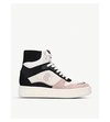 COACH C220 HIGH-TOP SUEDE AND MESH TRAINERS