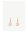 MONICA VINADER X CAROLINE ISSA 18CT GOLD-PLATED VERMEIL SILVER AND ROSE QUARTZ EARRINGS,616-10058-RPEAISHGROS