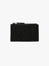 BOTTEGA VENETA BOTTEGA VENETA BLACK WOVEN LEATHER CARD HOLDER,591695VO0BM14185098