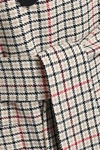 MAJE GESSIA CHECKED WOVEN TRENCH COAT,3074457345620939691