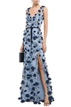 MARCHESA NOTTE EMBELLISHED TULLE GOWN,3074457345620845337