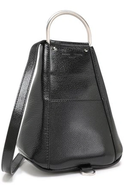 Proenza Schouler Woman Textured Patent-leather Backpack Black