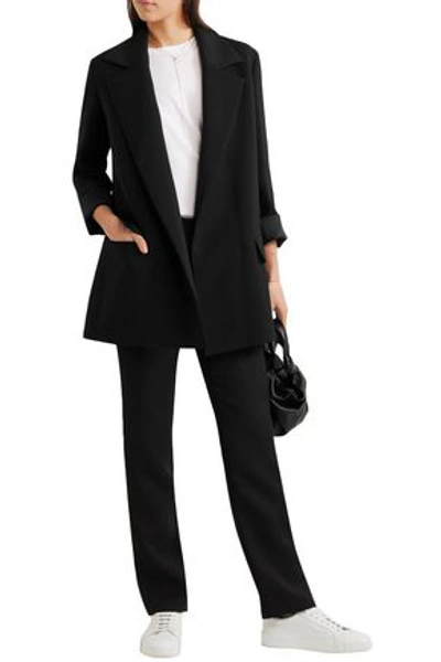 The Row Woman Danu Wool-blend Straight-leg Trousers Black