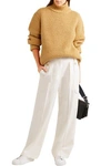 THE ROW KIEFER PLEATED WOOL-BLEND STRAIGHT-LEG PANTS,3074457345620796518