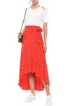 PERSEVERANCE EMBROIDERED CREPE WRAP SKIRT,3074457345620820620