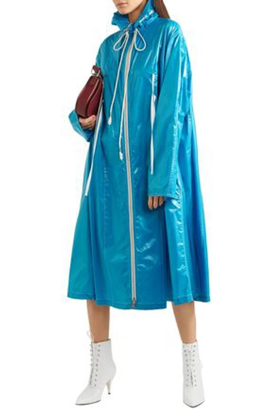 Calvin Klein 205w39nyc Oversized Coated Shell Raincoat In Azure