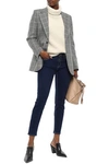 Acne Studios Cropped Mid-rise Skinny Jeans In Indigo