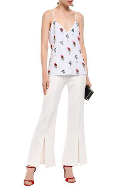 Cushnie Woman Embellished Crepe Camisole White