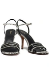 DIANE VON FURSTENBERG FEDERICA SMOOTH AND SNAKE-EFFECT LEATHER SANDALS,3074457345620347004