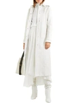 GABRIELA HEARST GABRIELA HEARST WOMAN SILVEIRA CROC-EFFECT LEATHER TRENCH COAT WHITE,3074457345620752764