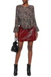 Iro Tildana Zebra-print Silk Blouse In Multicolor