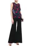 JASON WU RUFFLED PRINTED GEORGETTE TOP,3074457345620597142