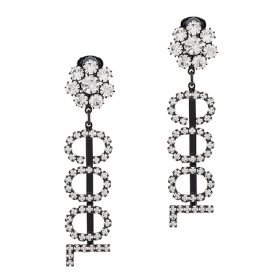 Ashley Williams Cool Crystal Clip-on Earrings In White