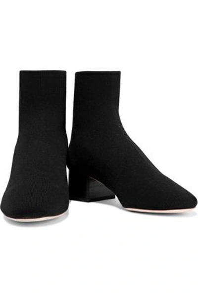 Loeffler Randall Woman Carter Metallic Stretch-knit Sock Boots