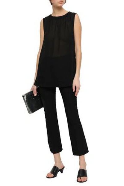 Marni Woman Gathered Georgette Top Black