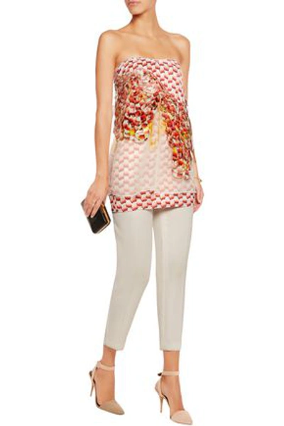 Missoni Woman Sequin-embellished Silk-blend Organza And Crochet-knit Top Pink