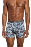 Saxx Ultra Boxer Briefs In Graphite Stencil Camo