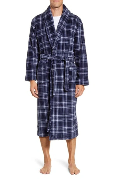 Majestic Hibernation Plush Robe In Navy