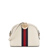 Gucci Ophidia Off-white Leather Shoulder Bag In Mystic White