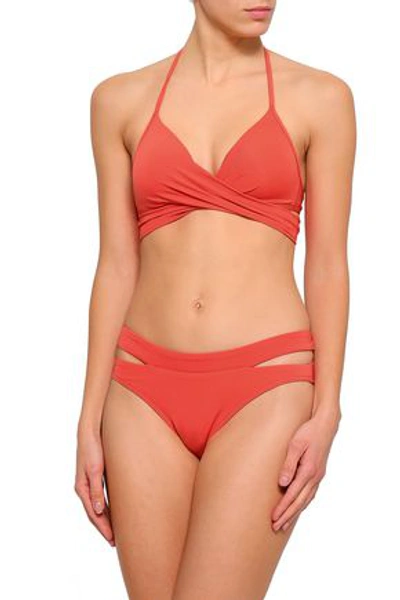 Jets By Jessika Allen Jets Australia By Jessika Allen Woman Triangle Wrap Bikini Top Coral