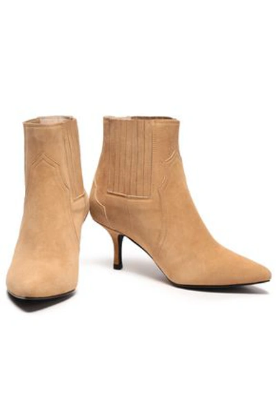 Anine Bing Woman Suede Ankle Boots Camel In Brown