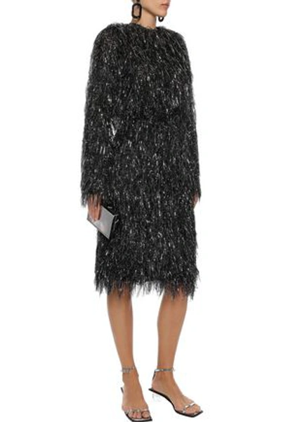 Mansur Gavriel Tinsel Skirt In Black