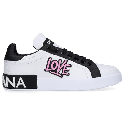 Dolce & Gabbana Dolce And Gabbana White Low-top Love Trainers