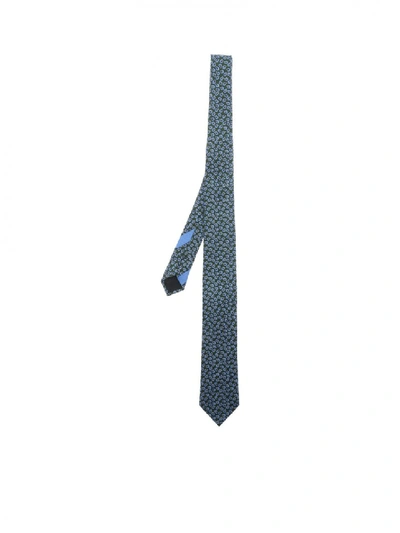Ermenegildo Zegna Tie Silk Z6w07 1l7 D In Blue