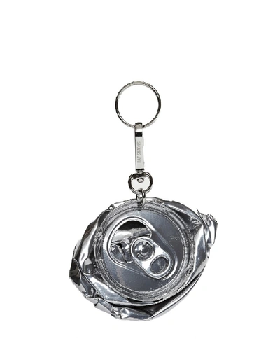 Raf Simons Crushed Can Keyring In Grey