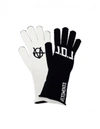 VETEMENTS VETEMENTS BLACK & WHITE L.O.L. GLOVES,UAH20AC615/wht