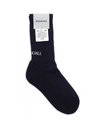 BALENCIAGA BLACK COTTON LOGO SOCKS,B2888305-69BD-0B98-3AFA-D2468209D88C