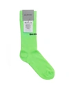 BALENCIAGA Balenciaga Acid Green Logo Socks,D4825B77-4B97-C1EE-E3DE-3219DB79110F