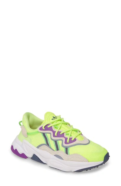 Adidas Originals Ozweego Sneaker In Yellow/ Orchid/ Shock Lime
