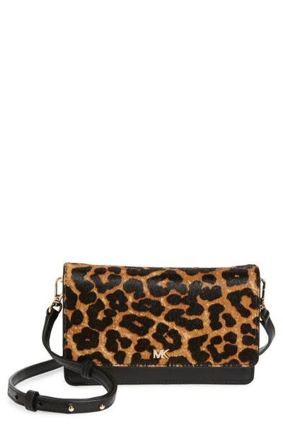 Michael Michael Kors Mott Cheetah Print Smartphone Crossbody In Brsctch Mlti