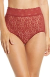 Wacoal Halo Lace Briefs In Red Pear