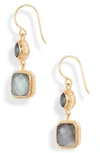 ANNA BECK DOUBLE DROP STONE EARRINGS (NORDSTROM EXCLUSIVE),ER10004-GGRQ