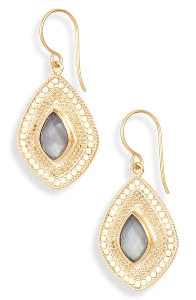 Anna Beck Stone Kite Drop Earrings (nordstrom Exclusive) In Gold/ Grey Quartz