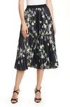 TED BAKER MAIRRY OPAL FLORAL PLEATED SKIRT,WMS-MAIRRY-WC9W