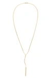 LANA JEWELRY LIQUID GOLD CHIME Y-NECKLACE,3874-0000-700-18-02