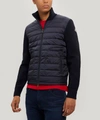 MONCLER QUILTED SHELL AND WOOL-BLEND JACKET,5057865823836