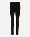 Paige Womens Black Shadow Hoxton Skinny Mid-rise Jeans In Black