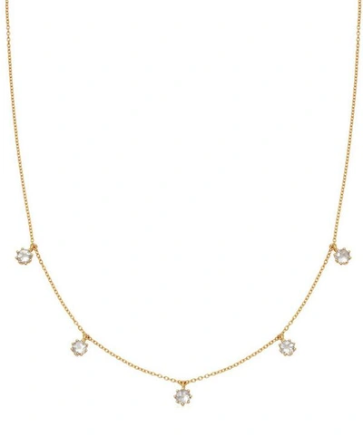 Astley Clarke Mini Linia Moonstone And 18ct Gold-plated Sterling Silver Choker Necklace