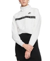 NIKE AIR FLEECE HALF-ZIP CROPPED TOP