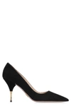 PRADA SUEDE PONTY-TOE PUMPS,11076655