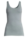 Hanro Touch Feeling Tank Top In Oxidized Blue