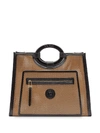 FENDI Runaway Leather Shopping Bag