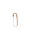 Anita Ko 18k Rose Gold Diamond Pave Single Safety Pin Earring, Left In Rose Gold